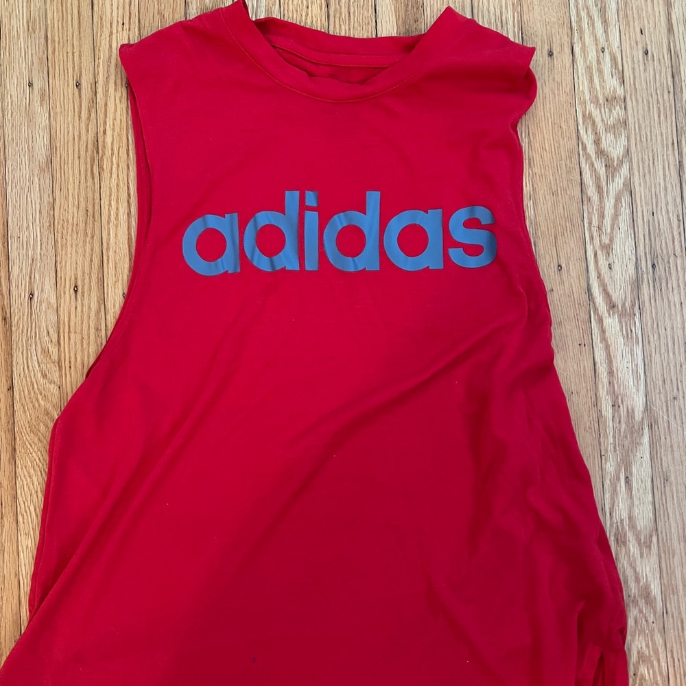 Adidas Red tank top